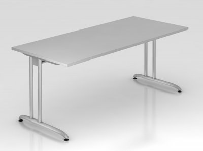 Schreibtisch Berlin 180 cm Lichtgrau